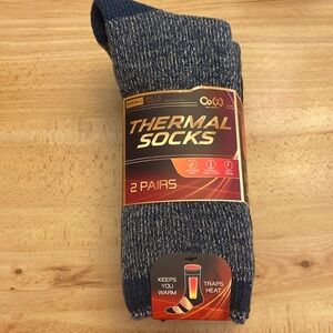 CO(z) Thermal Socks - Blue and Black, NIP Unisex 2 Pairs
